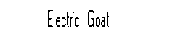 Electric Goat字体
